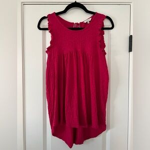 Lucky Brand Hot Pink Sleeveless Top